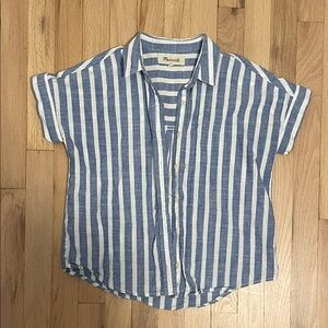 Madewell Striped Blue and White Tee